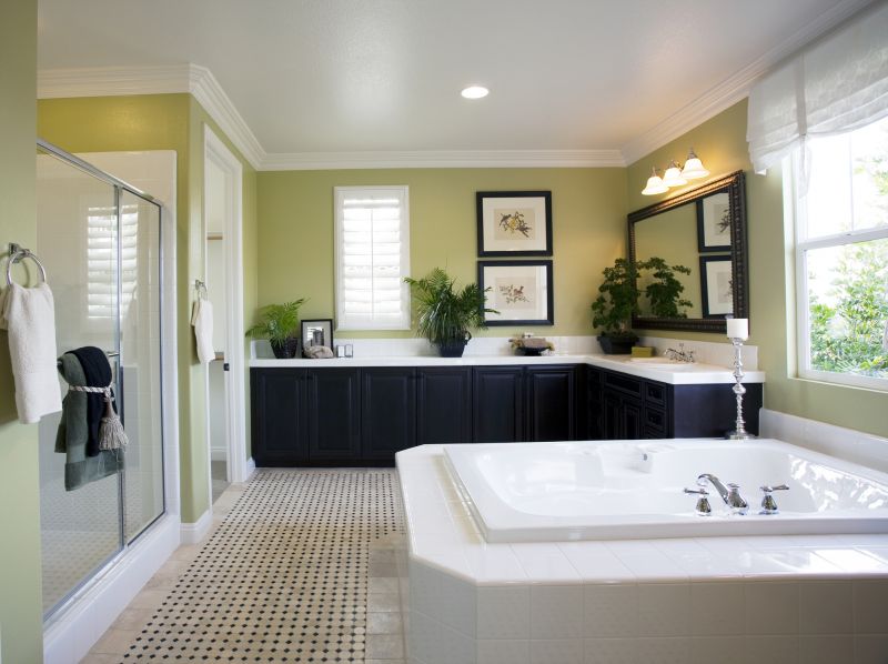 Spa-Style Bathroom with Ambient Lighting